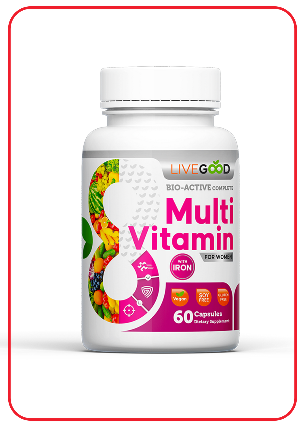 Bio-Active Complete Multi-Vitamin for Women with Iron